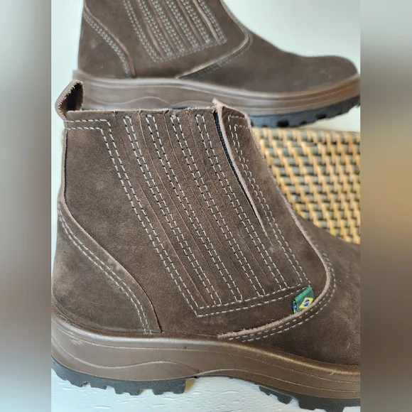 FlexFort Botinas Flex Nubuck Slip-On Stretch Side Outdoor Ankle Boots